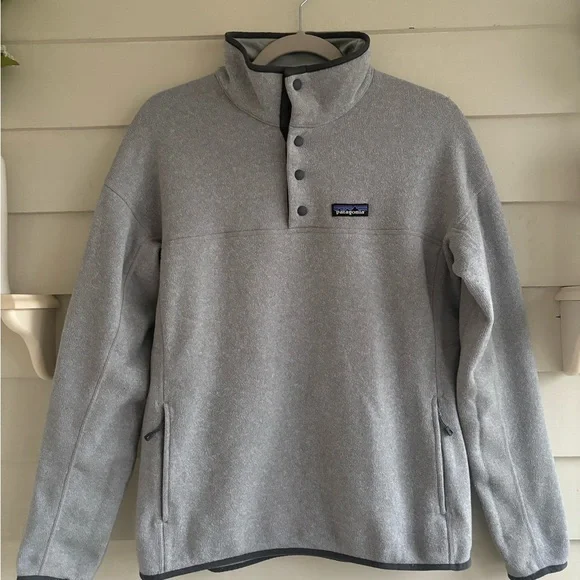 Patagonia Snap Button Better Sweater Gray Women’s Size Large - Picture 3 of 15